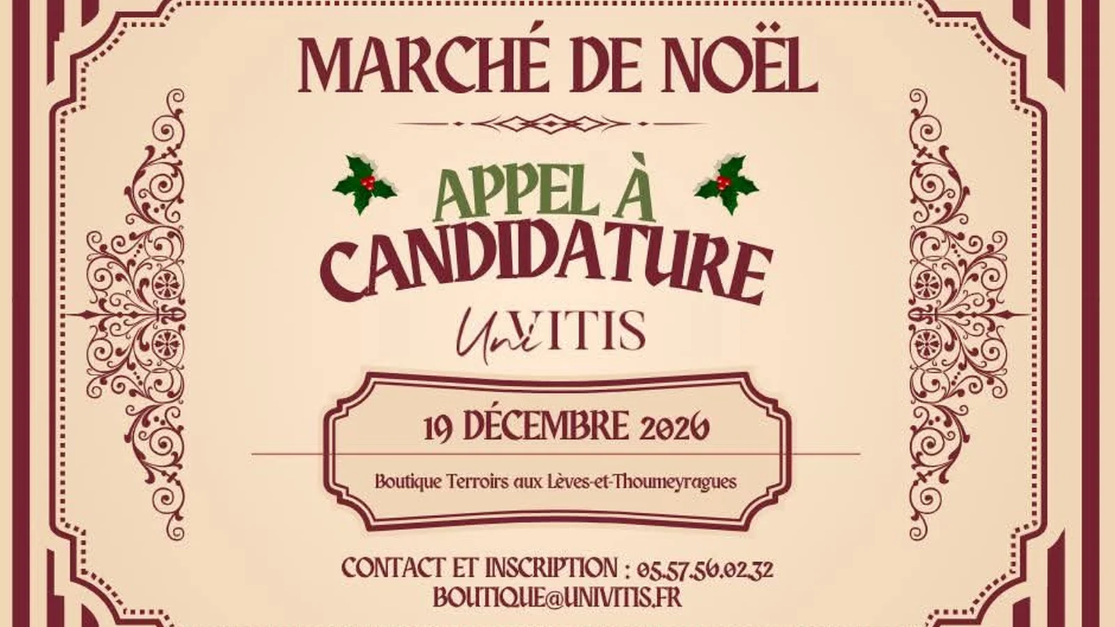 Affiche de Marché de Noël