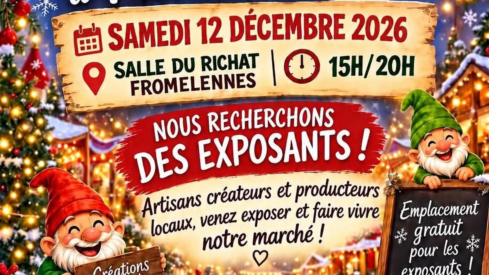 Photo de couverture - Marché de Noël à FROMELENNES
